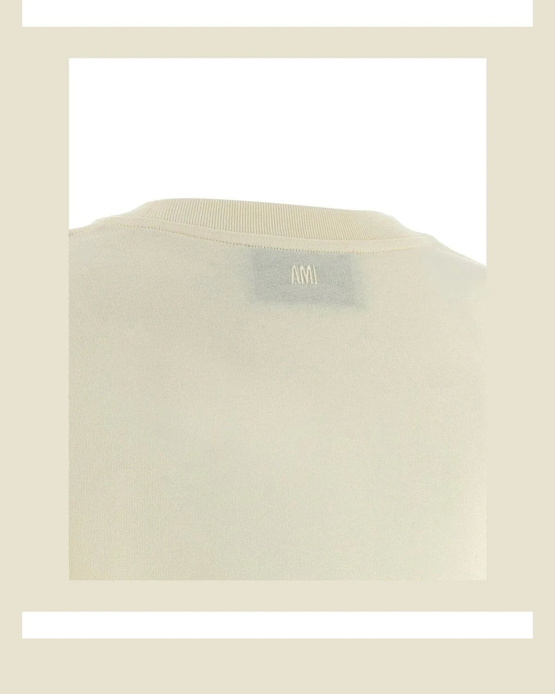 Ami Paris T-Shirt in beige, Cotton — view 4
