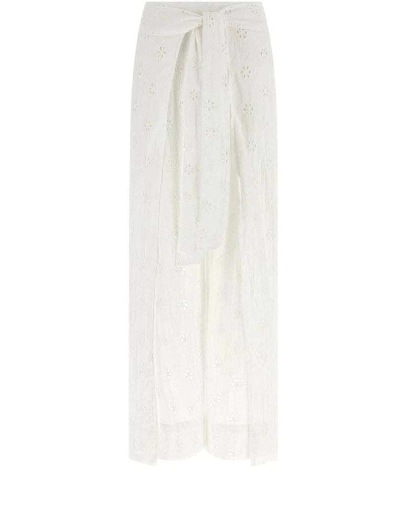 Polo Ralph Lauren Palazzo Pant in white, Cotton