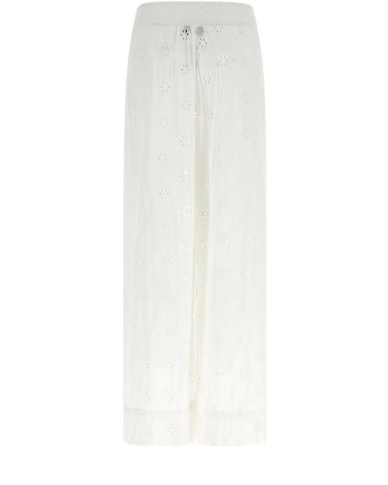 Polo Ralph Lauren Palazzo Pant in white, Cotton — view 2