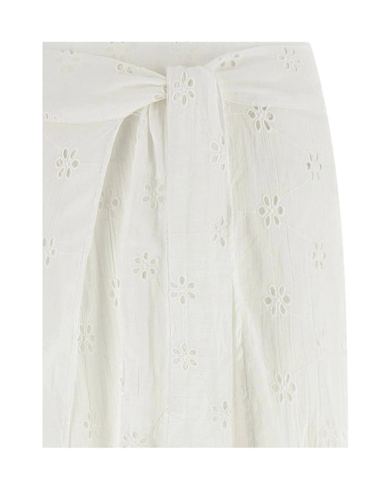Polo Ralph Lauren Palazzo Pant in white, Cotton — view 3