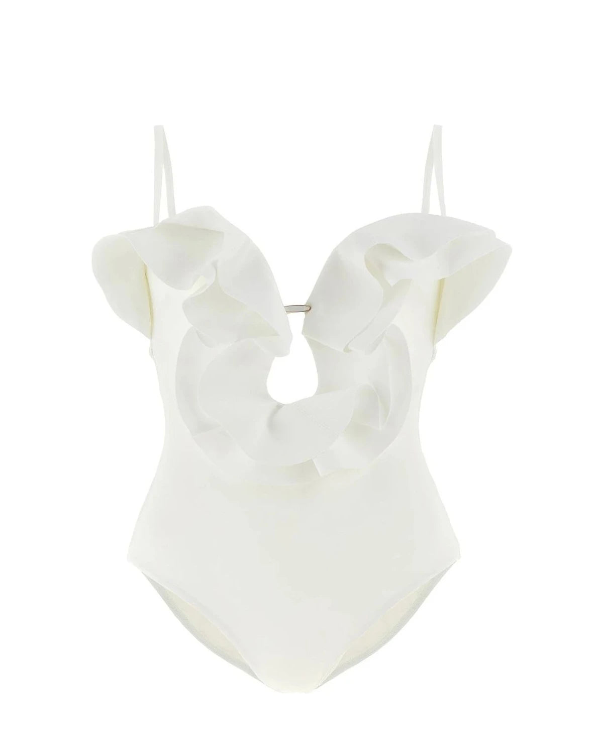 Zimmermann One-Piece Swimsuit in white, Polyamide