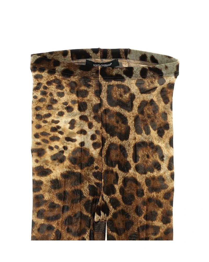Dolce & Gabbana Knee Sock in brown, Polyamide — view 3