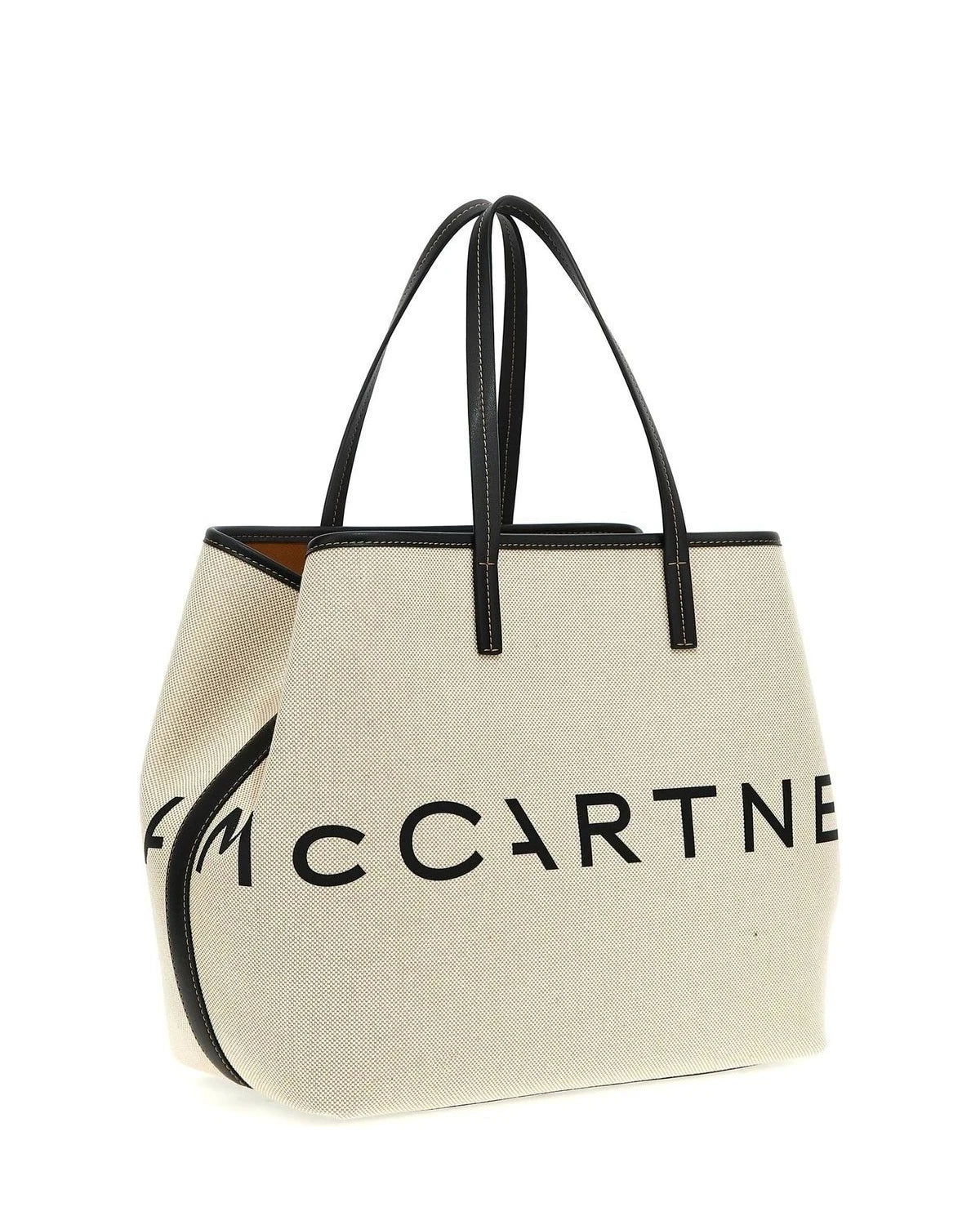Stella McCartney Tote Bag in beige, Cotton — view 2