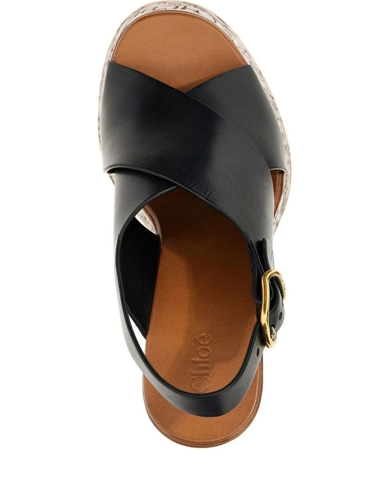 Chloé Black Wedges 