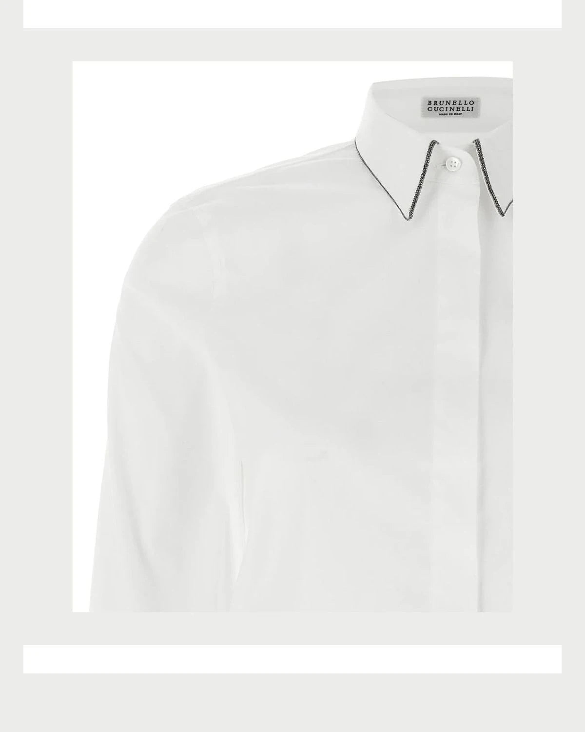 Brunello Cucinelli Dress Shirt in white, Cotton — view 3