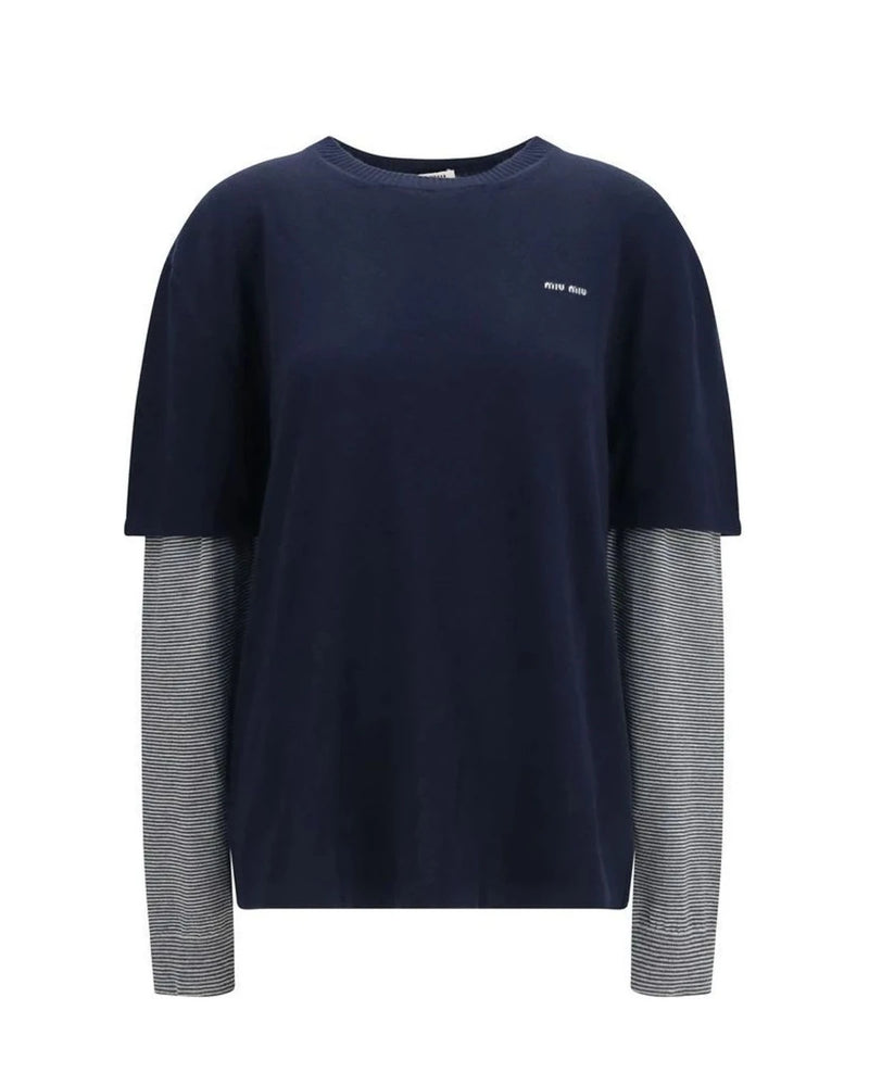 Miu Miu Sweater in blue, Merino Wool