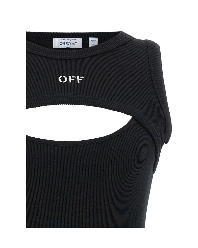 Off-White Dresse in black, Cotton — view 3