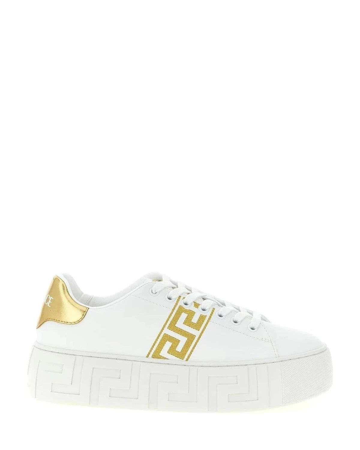 Versace Gold Platform Sneakers 