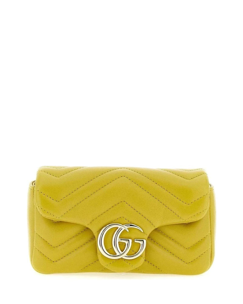 Gucci Cross Body Bag in yellow, Lamb Leather