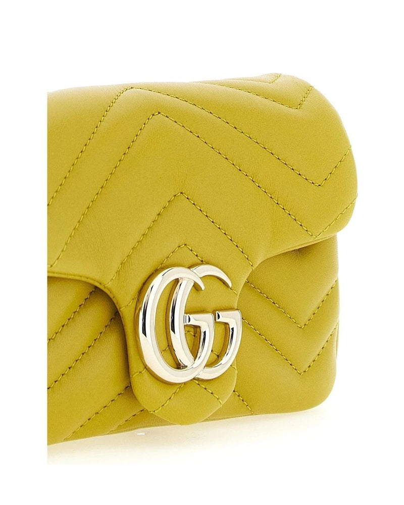 Gucci Cross Body Bag in yellow, Lamb Leather — view 3