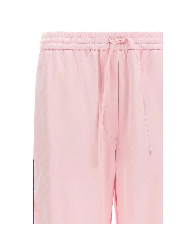 Off-White Palazzo Pant in pink, Viscose — view 3