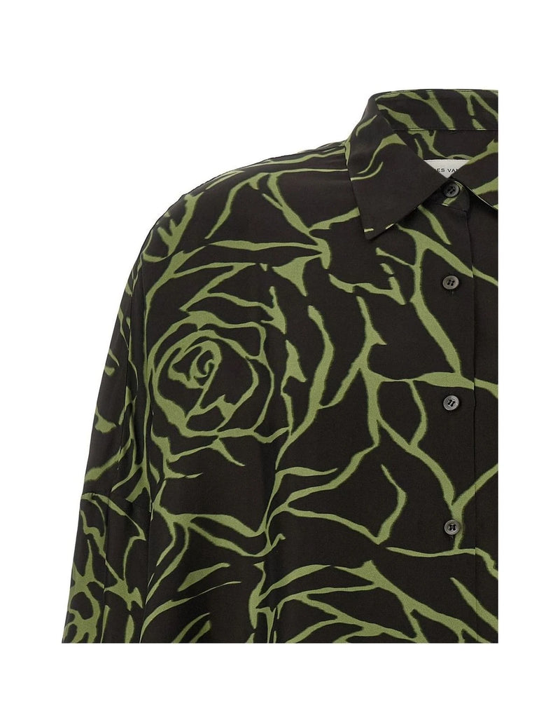 Dries Van Noten Dress Shirt in black, Viscose — view 3