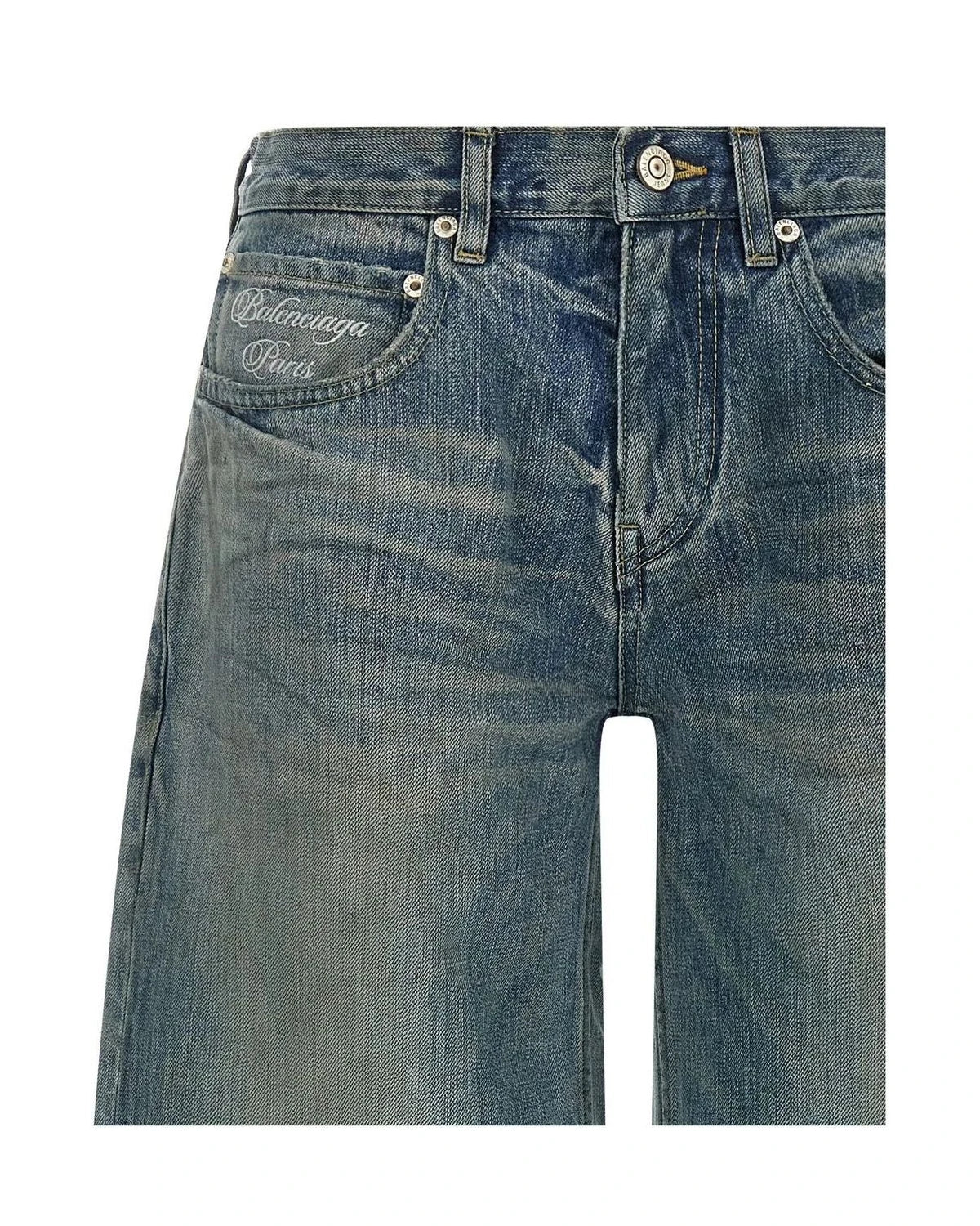 Balenciaga Jean in blue, Cotton — view 3