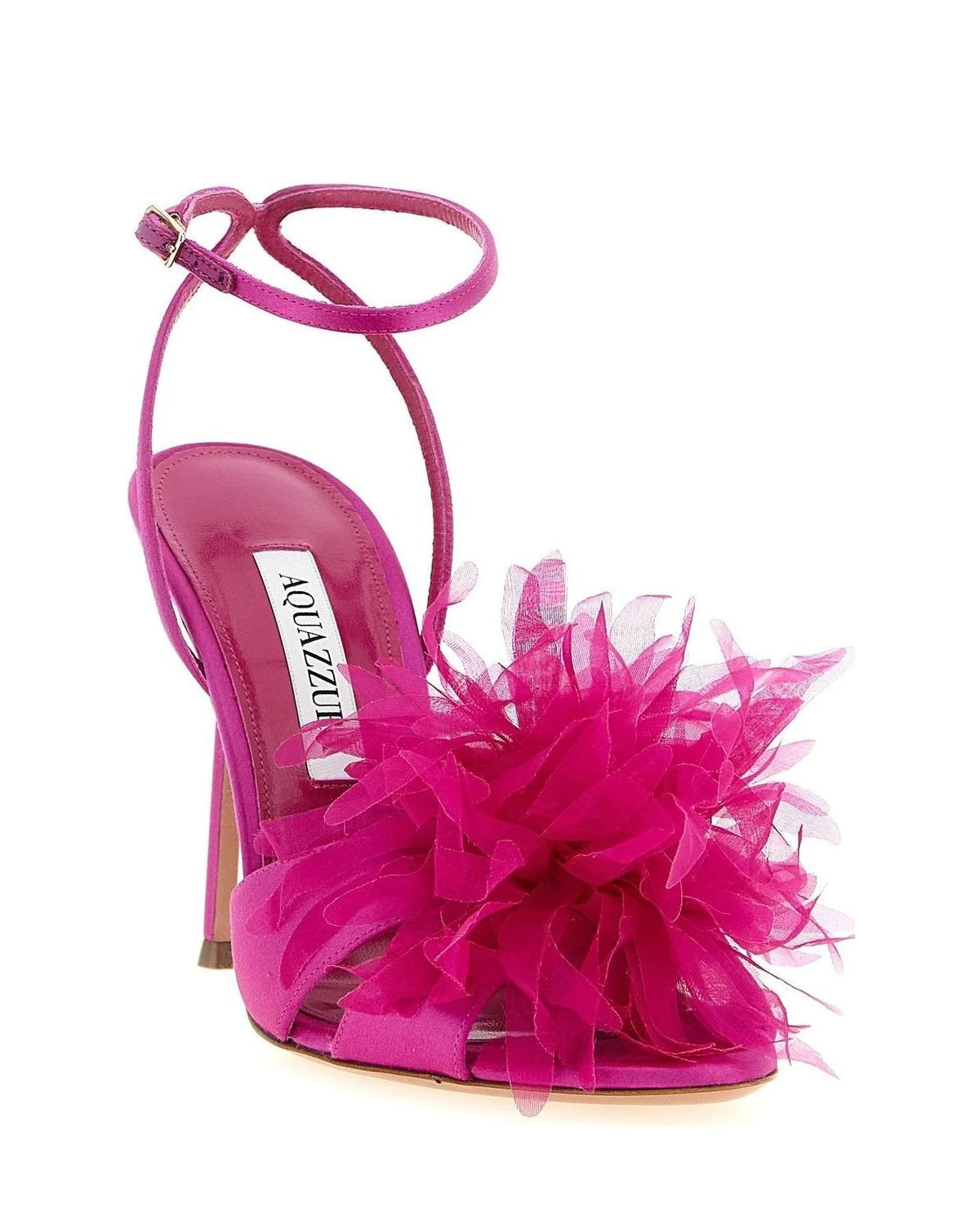 Aquazzura Textile Pink Stiletto Sandals 