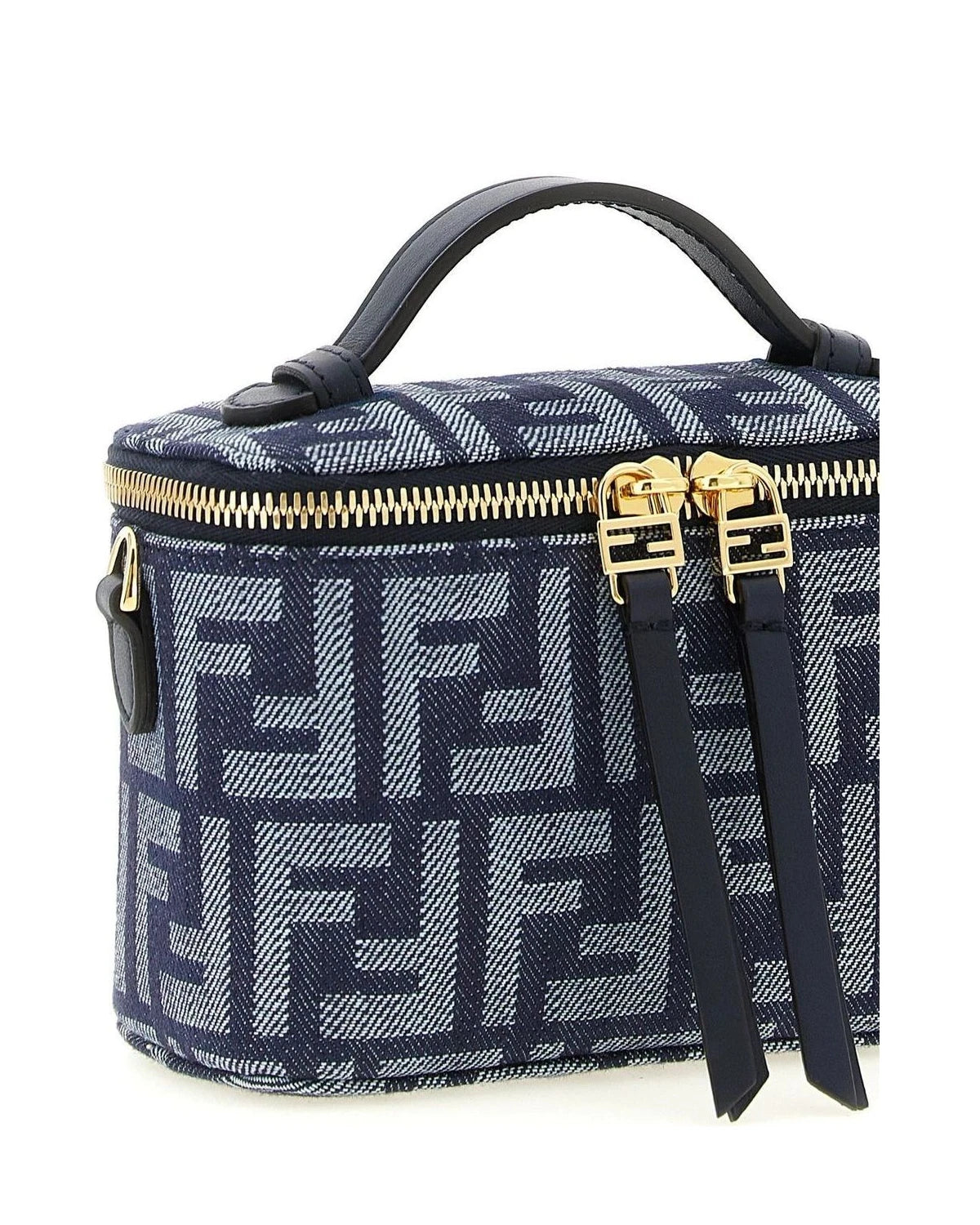 Fendi Makeup Bag in blue, Cotton — view 3