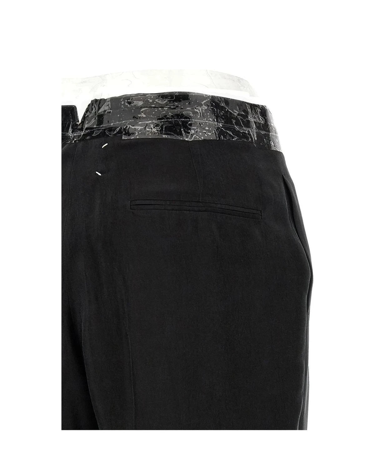 Maison Margiela Trouser in black, Cupro — view 4