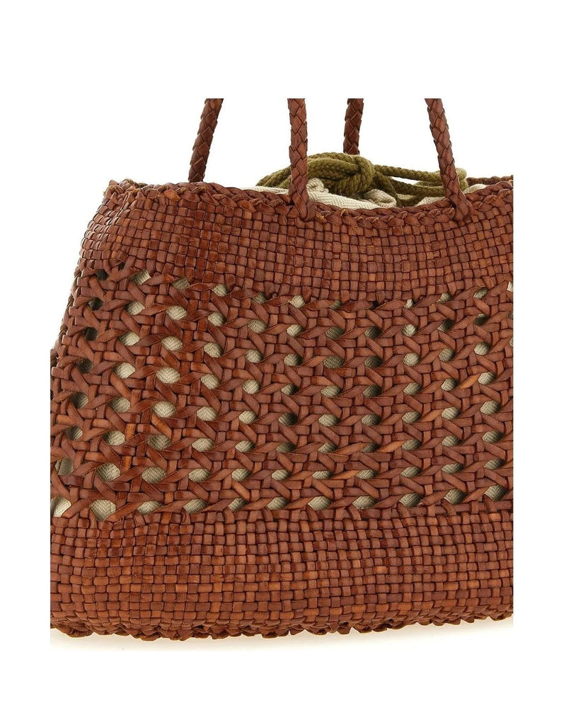 Dragon Diffusion Tote Bag in brown, Calfskin Leather — view 3