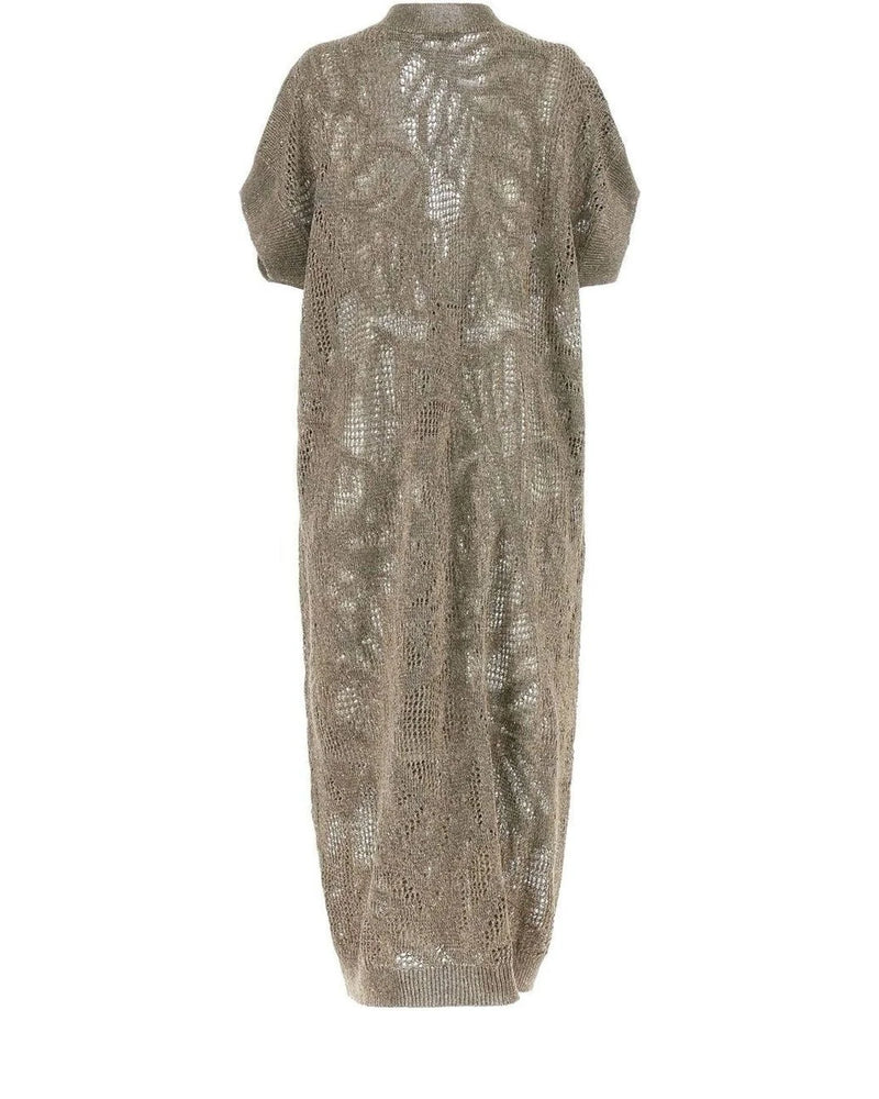 Brunello Cucinelli Cardigan in brown, Linen — view 2
