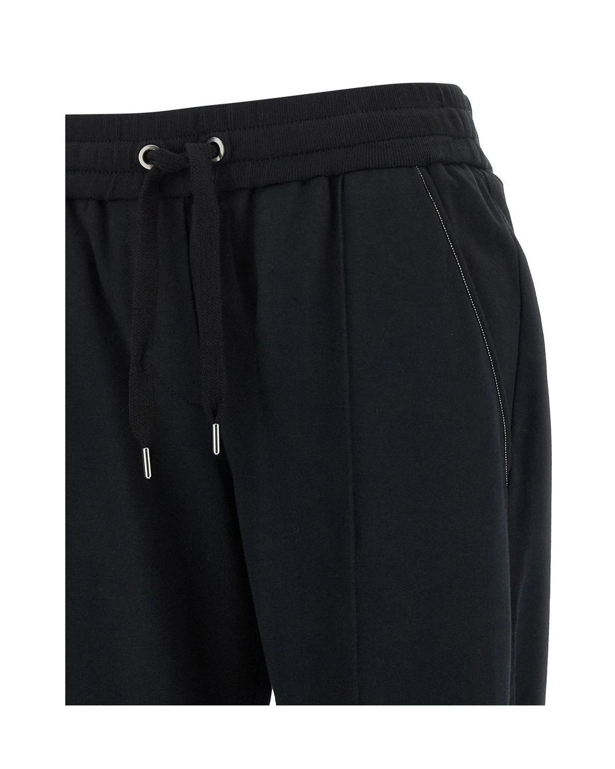 Brunello Cucinelli Jogger in black, Cotton — view 3