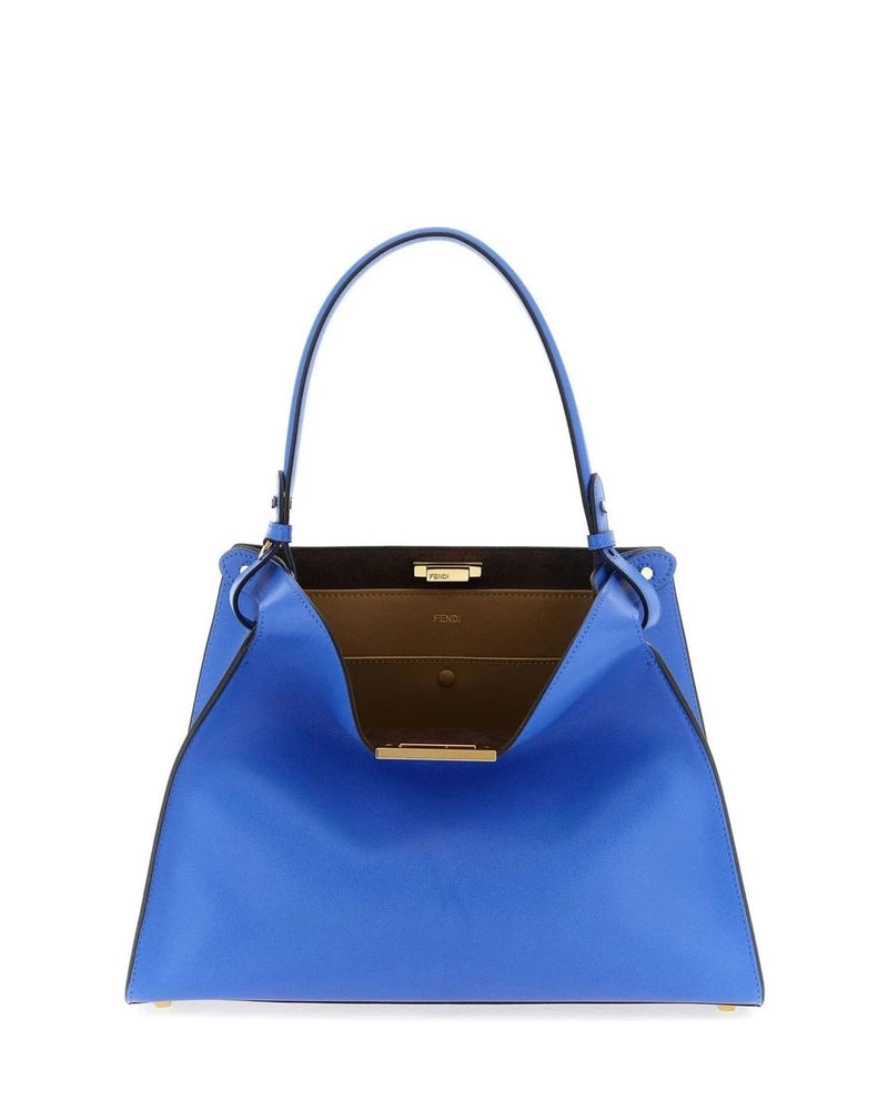 Fendi Satchel Bag in blue, Calfskin Leather