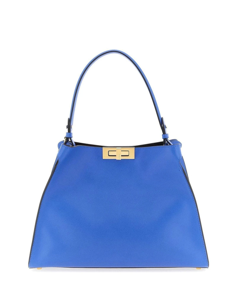 Fendi Satchel Bag in blue, Calfskin Leather — view 3