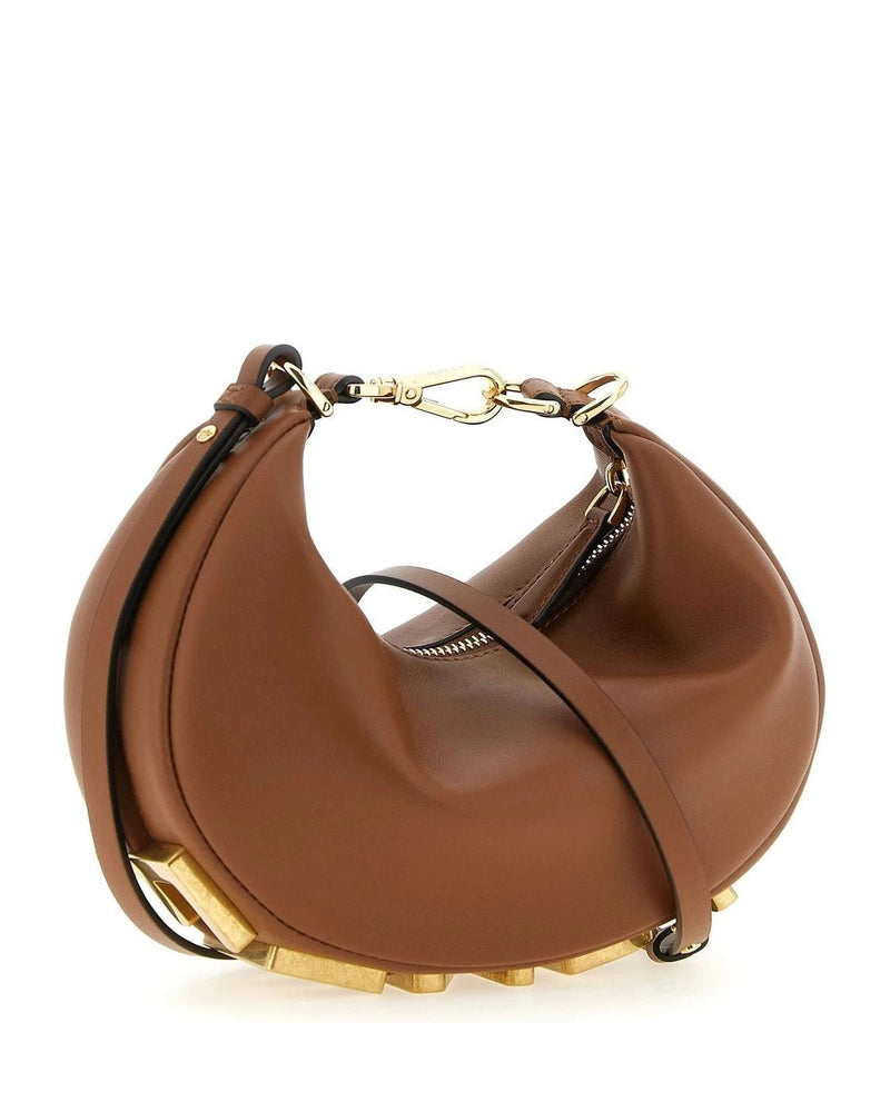 Fendi Hobo Bag in brown, Calfskin Leather — view 2