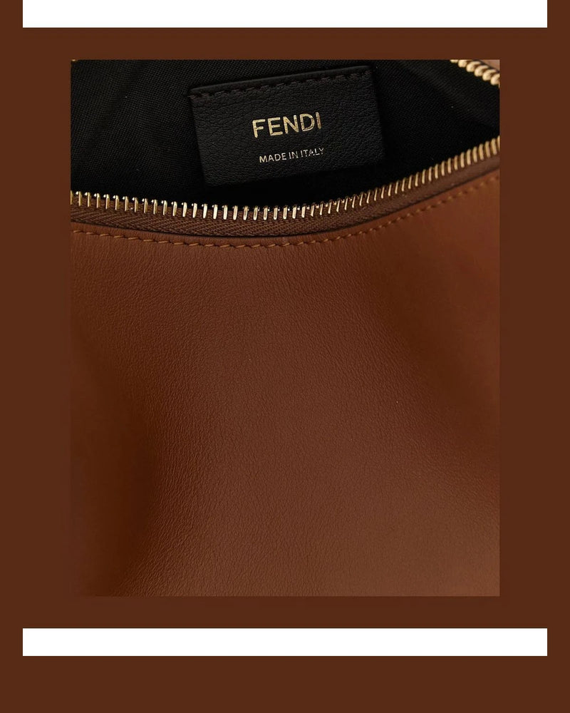 Fendi Hobo Bag in brown, Calfskin Leather — view 4