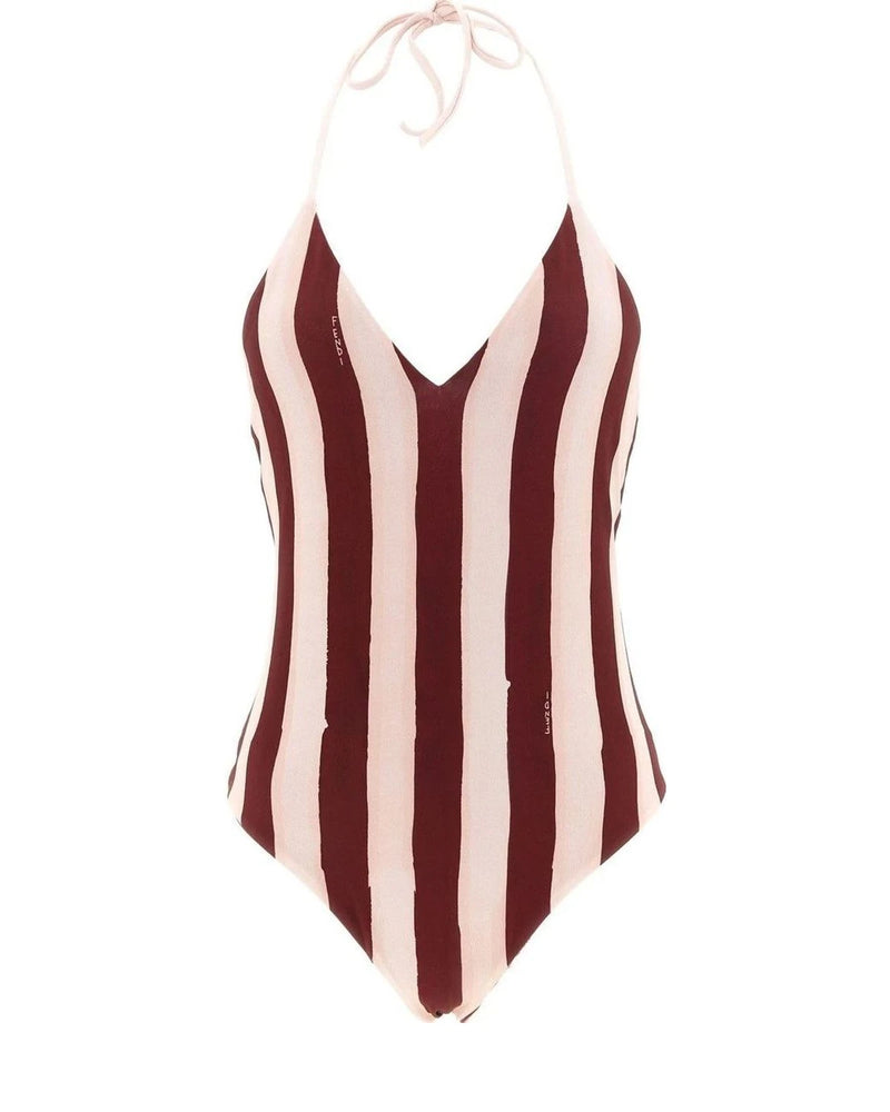 Fendi One-Piece Swimsuit in red, Polyester