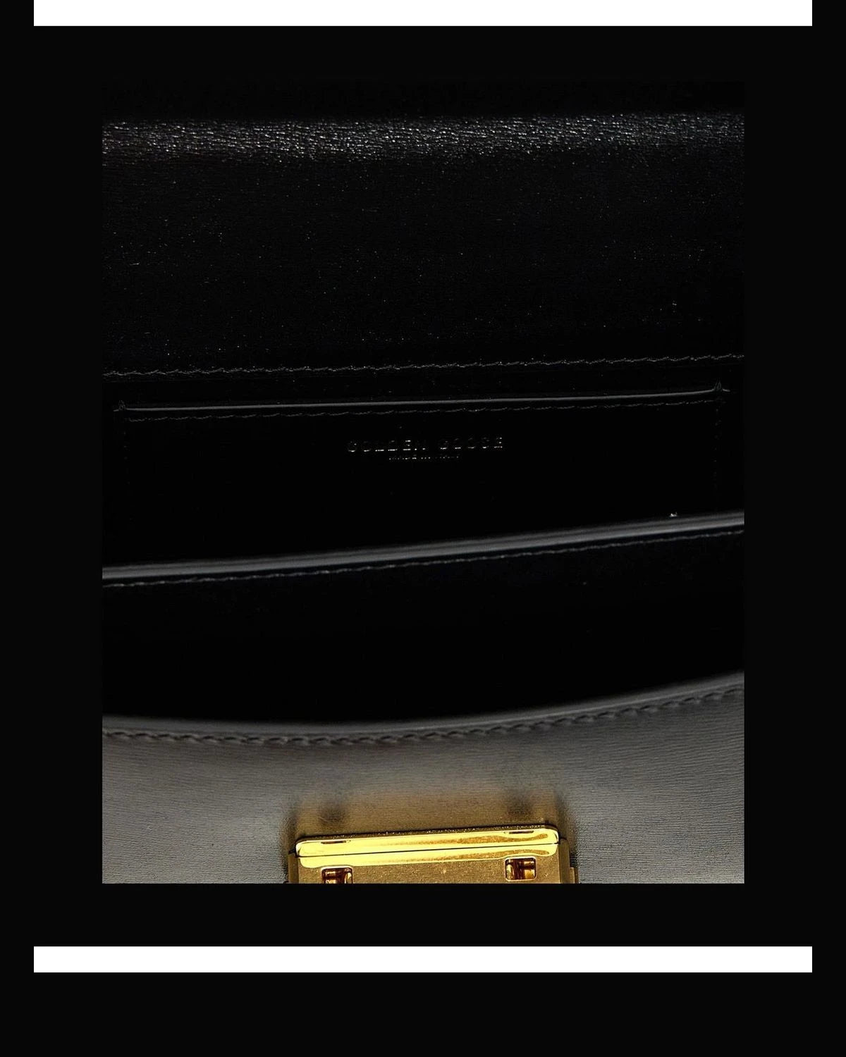 Golden Goose Baguette Handbag in black, Cow Leather — view 4