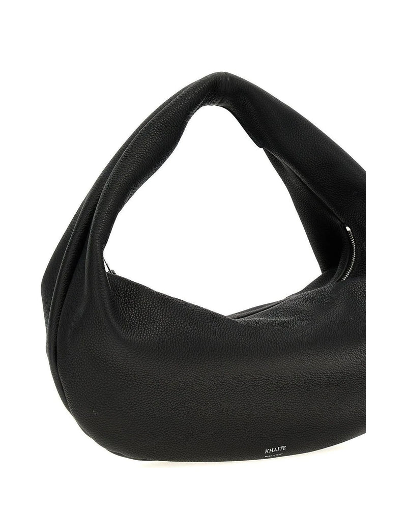 Khaite Hobo Bag in black, Calfskin Leather — view 3