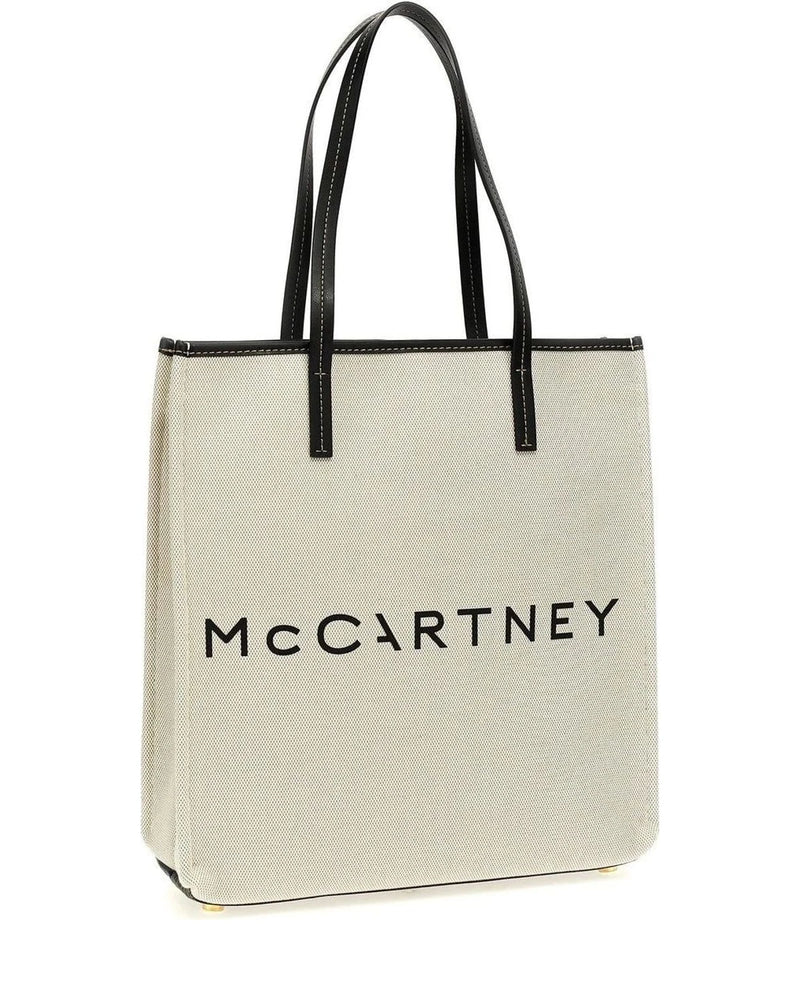 Stella McCartney Tote Bag in beige, Cotton — view 2