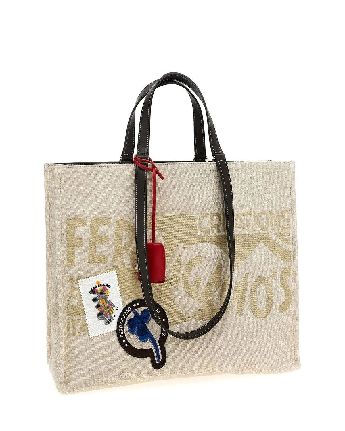Ferragamo Tote Bag in beige — view 3