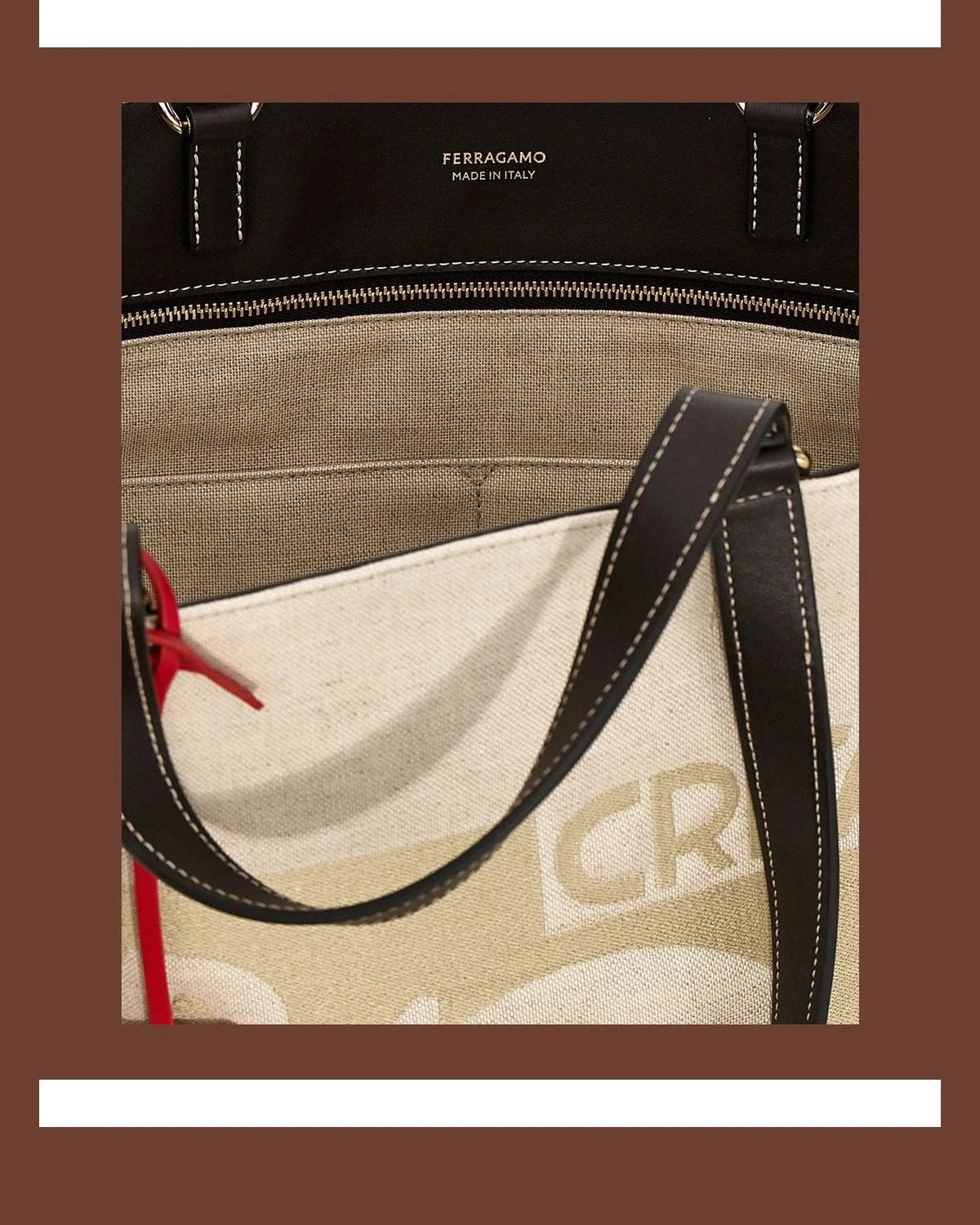 Ferragamo Tote Bag in beige — view 4