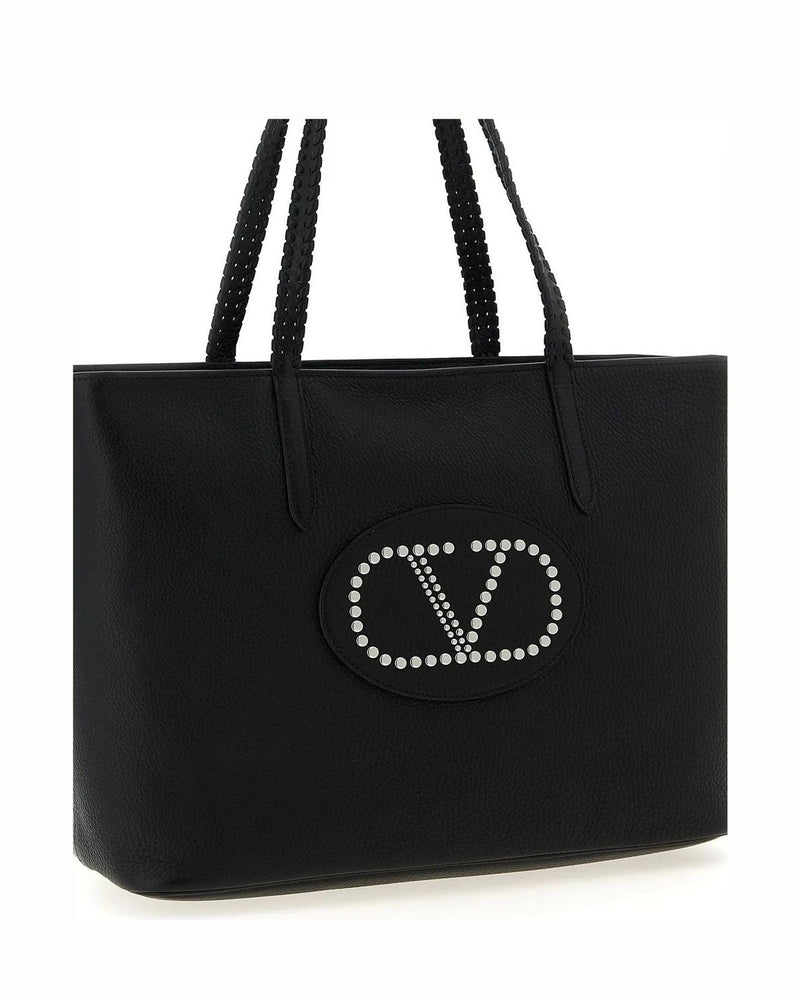 Valentino Garavani Tote Bag in black, Calfskin Leather — view 3
