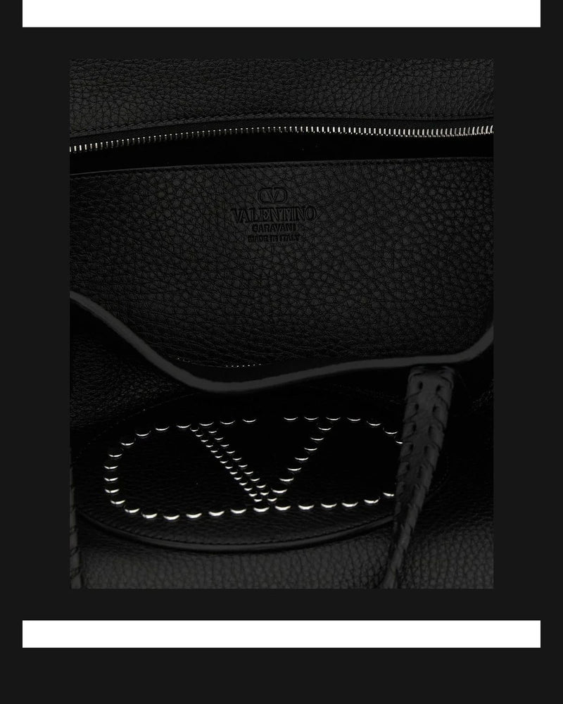 Valentino Garavani Tote Bag in black, Calfskin Leather — view 4