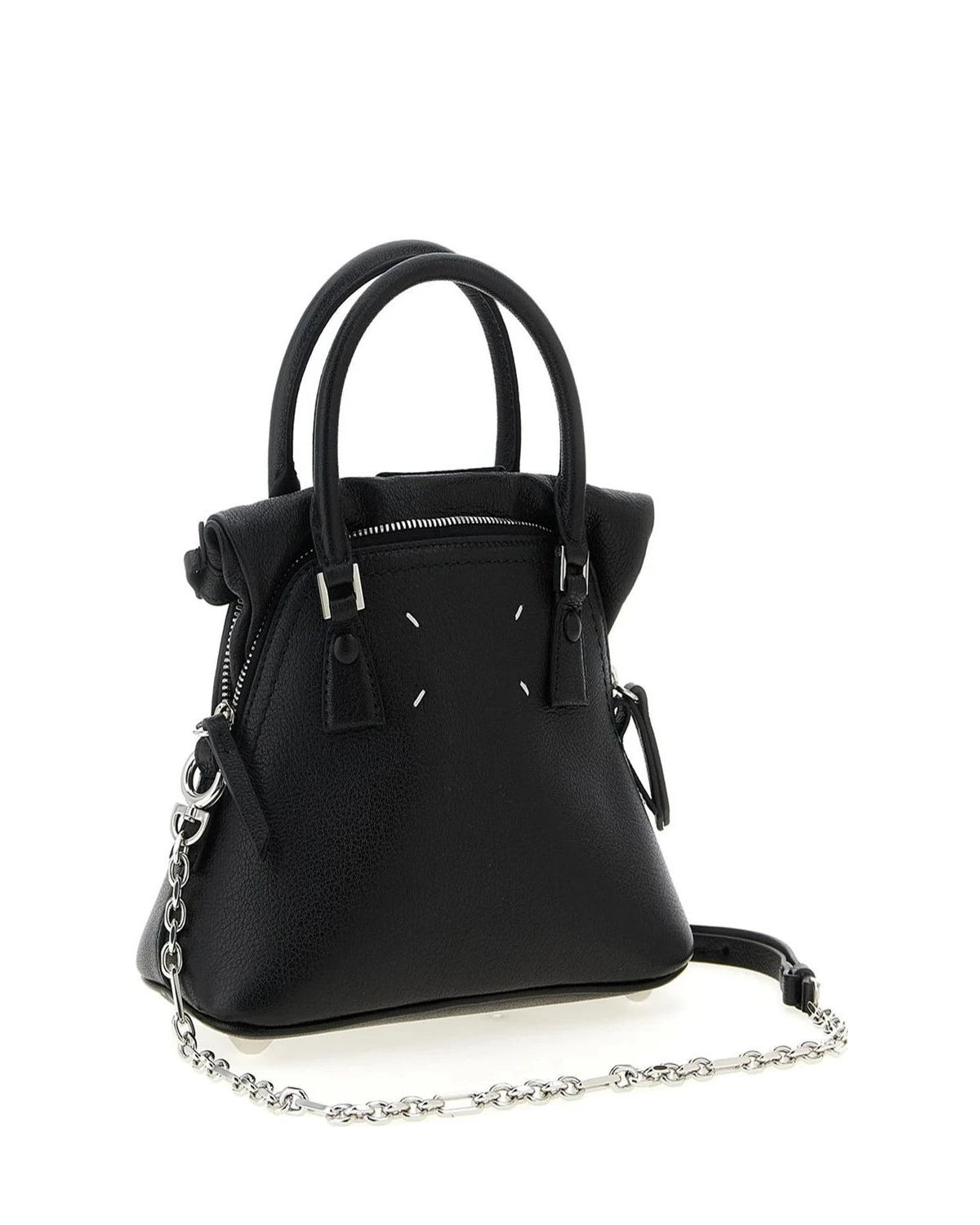 Maison Margiela Satchel Bag in black, Calfskin Leather — view 2
