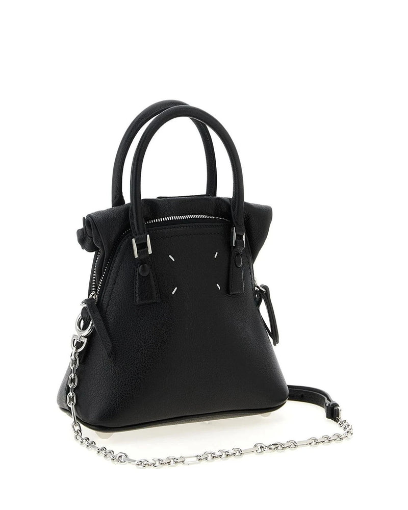 Maison Margiela Satchel Bag in black, Calfskin Leather — view 2