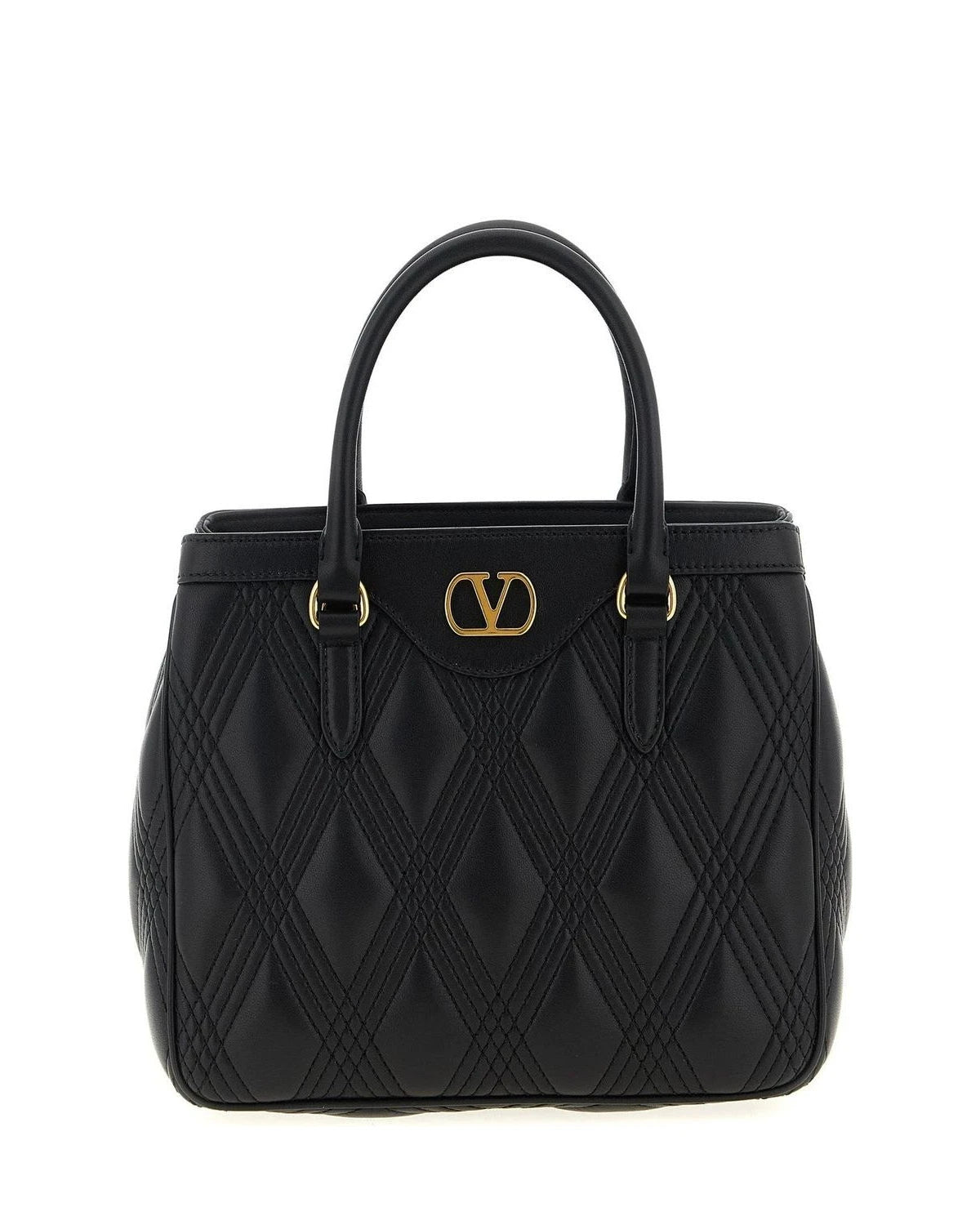 Valentino Garavani Satchel Bag in black, Lamb Leather