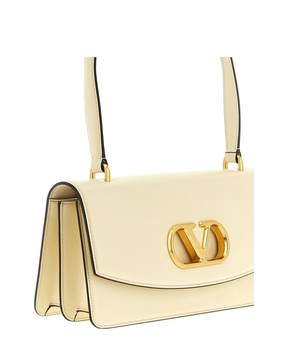 Valentino Garavani Shoulder Bag in white, Calfskin Leather — view 3