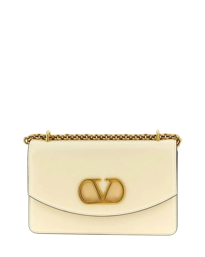 Valentino Garavani Shoulder Bag in white, Calfskin Leather