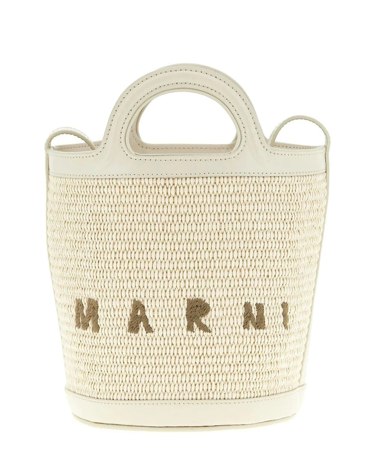 Marni Bucket Bag in white, Cotton