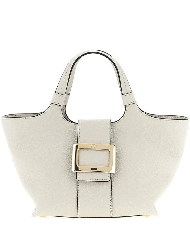 Roger Vivier Tote Bag in gray, Calfskin Leather