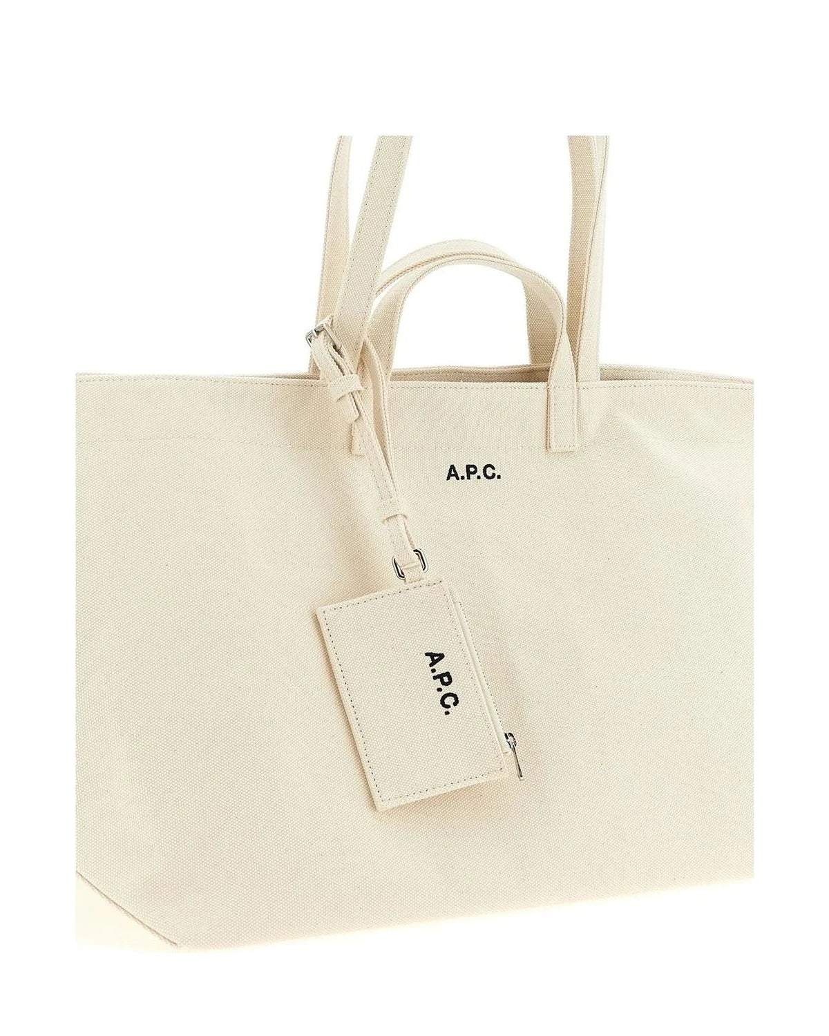 A.P.C. Tote Bag in beige, Cotton — view 3