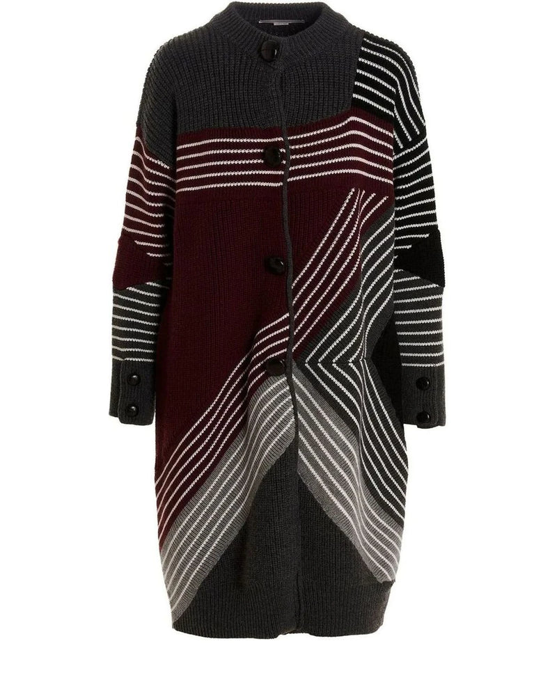 Stella McCartney Wrap Coat in multicolor, Virgin Wool