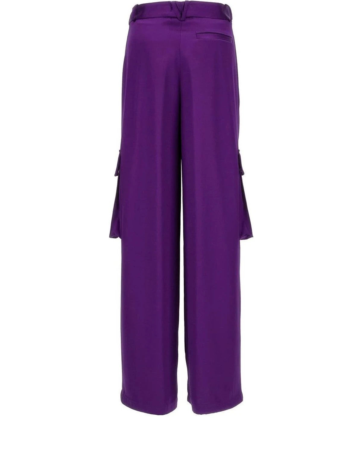 Versace Cargo Pant in purple, Viscose — view 2