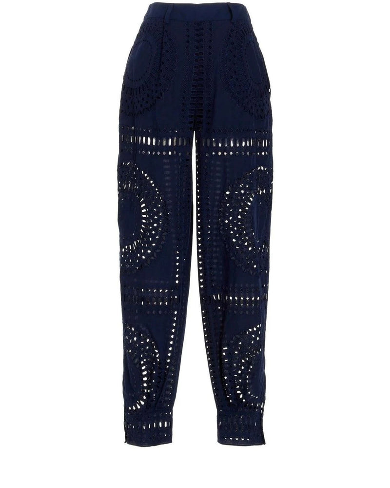 Alberta Ferretti Palazzo Pant in blue, Cotton — view 2