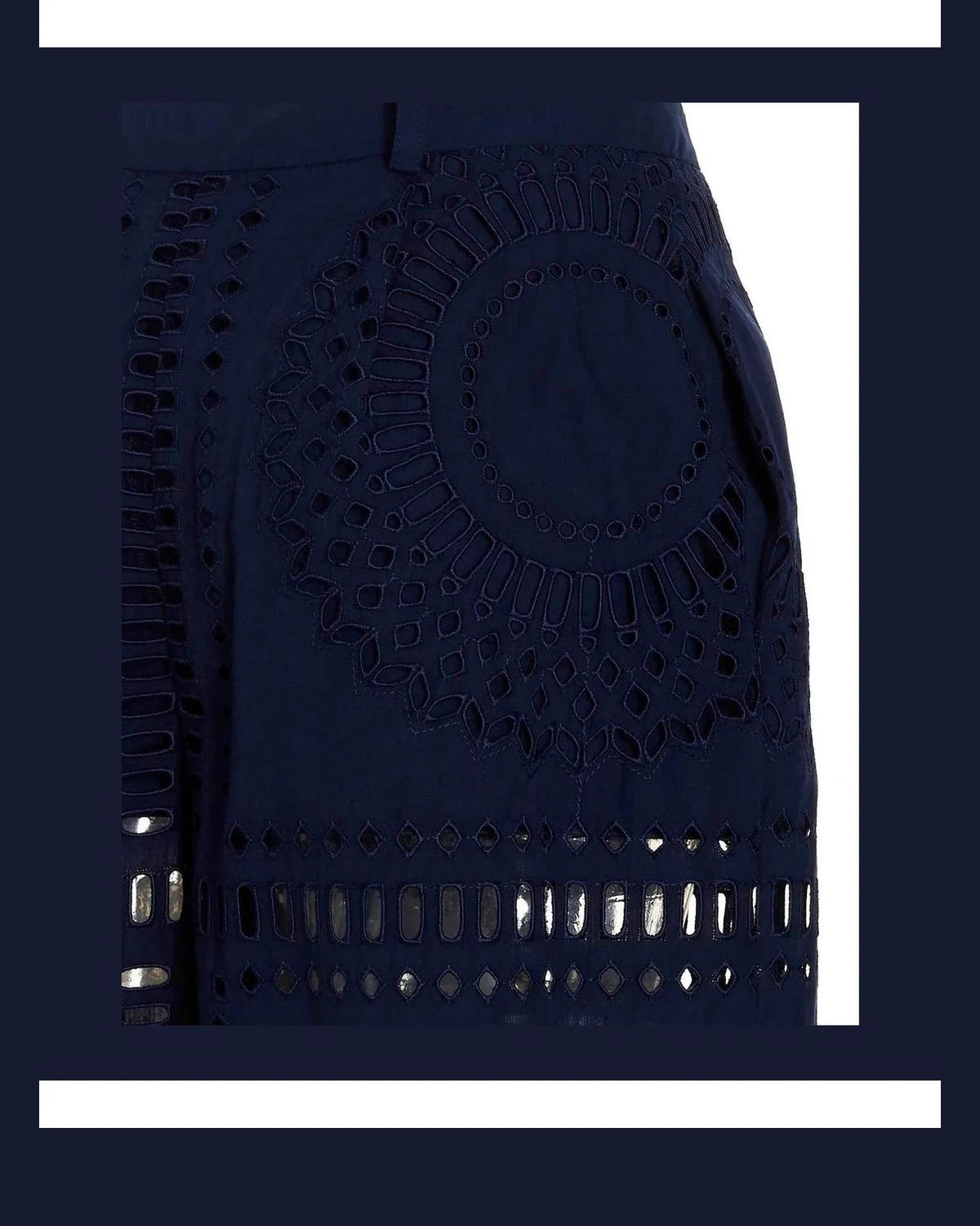 Alberta Ferretti Palazzo Pant in blue, Cotton — view 4