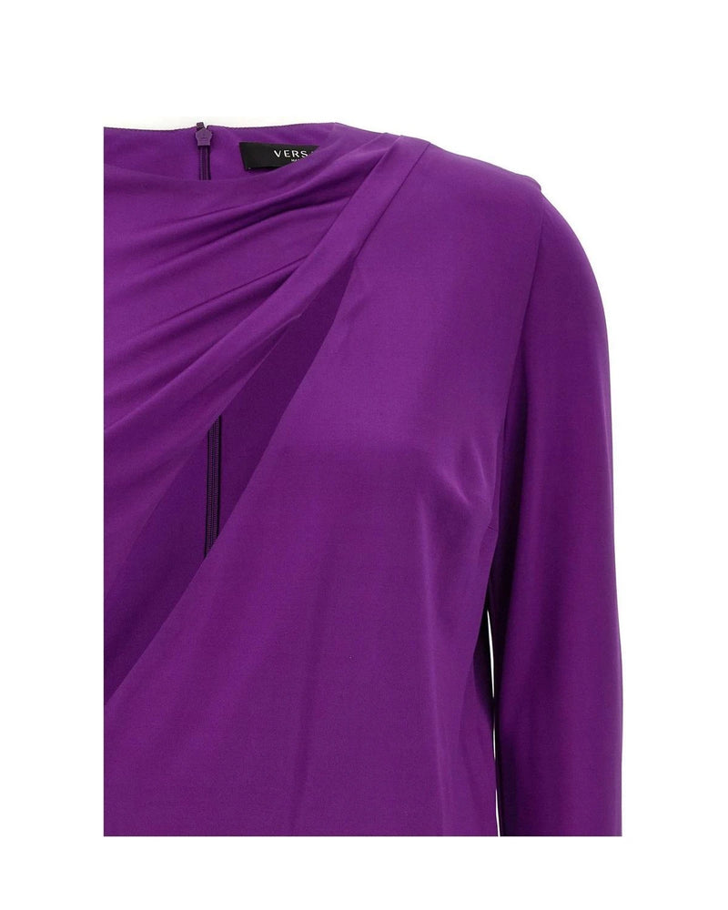 Versace Dresse in purple, Viscose — view 3