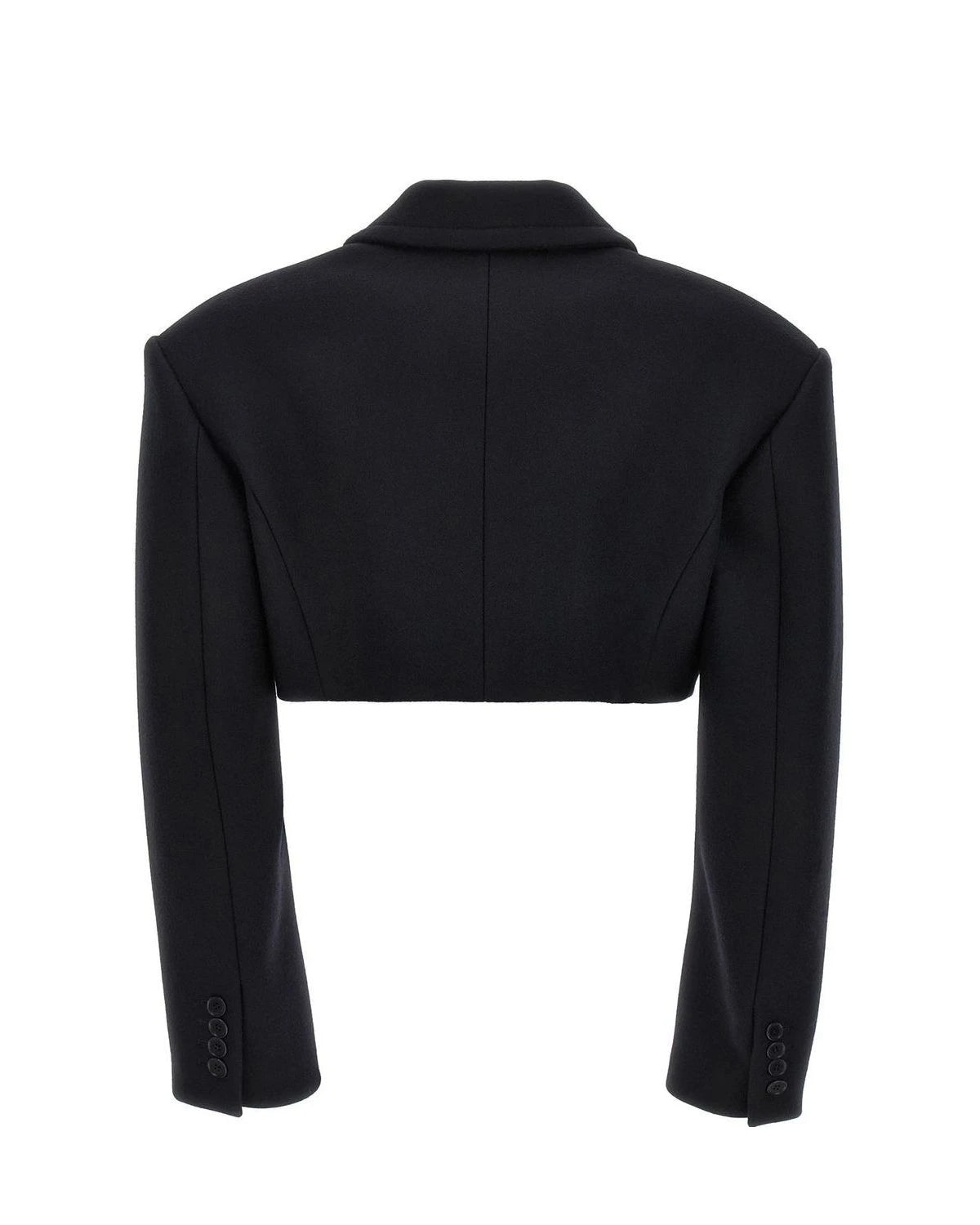Stella McCartney Bolero Jacket in black, Wool — view 2