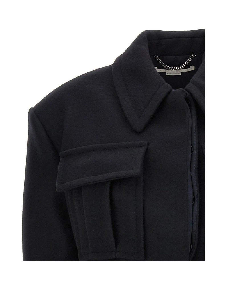 Stella McCartney Bolero Jacket in black, Wool — view 3
